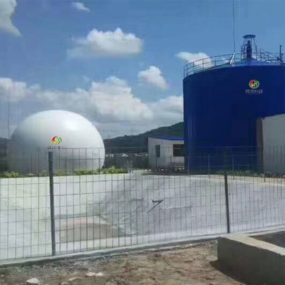 Contenitore di biogas a controllo automatico per biogas e acque reflue