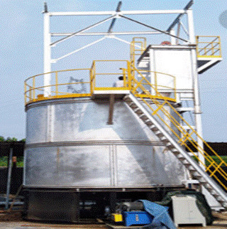 Bioreattore aerobico fluidificato rifiuti alimentari aerobici controllati da computer del digestore