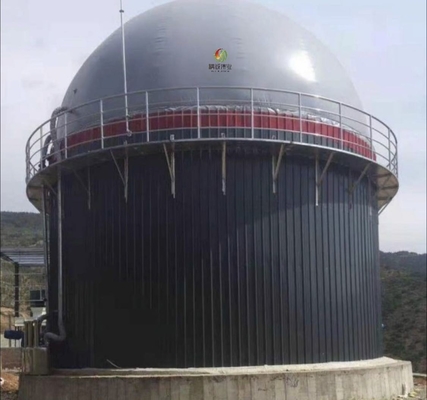 Produzione del biogas di modello di serbatoio settico del biogas nel bio- progetto dell'impianto di gas