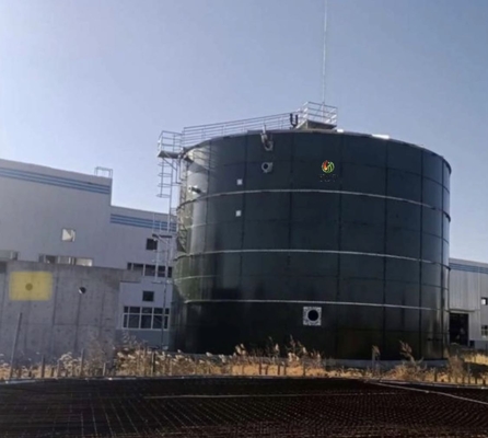Produzione del biogas di modello di serbatoio settico del biogas nel bio- progetto dell'impianto di gas