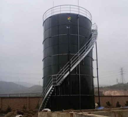 Produzione del biogas di modello di serbatoio settico del biogas nel bio- progetto dell'impianto di gas