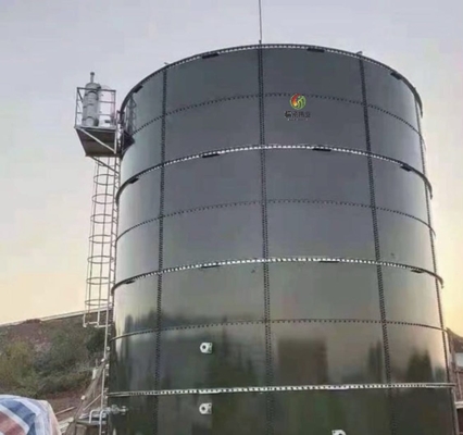 Produzione del biogas di modello di serbatoio settico del biogas nel bio- progetto dell'impianto di gas