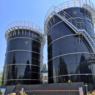 Attrezzatura industriale per la digestione anaerobica con superficie liscia e polacca