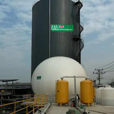 Supporto per gas per impianti a biogas resistente alla corrosione spessore 0,7 mm-1,5 mm per gas di stoccaggio
