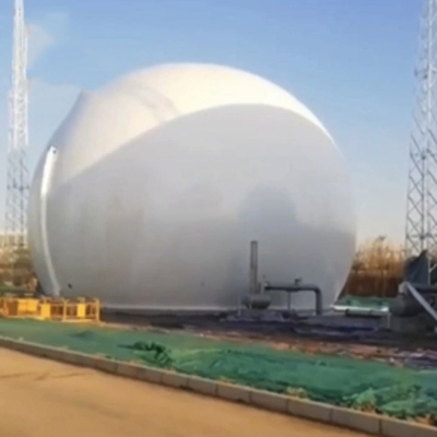 Doppio supporto rotondo del biogas della membrana con il riciclaggio del vantaggio