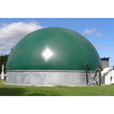 Serbatoio del digestore anaerobico con vernice spray anticorrosiva Installazione in loco