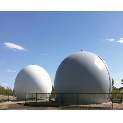 Contenitore di biogas per reazione anaerobica nelle industrie del biogas e delle acque reflue