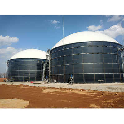 Biogas storage glass fused to steel tank per reattore anaerobico a doppia membrana