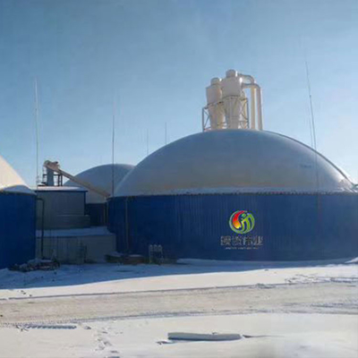 Il bio- supporto di gas dell'anaerobiosi PDFE ha messo in contenitori l'impianto di biogas flessibile