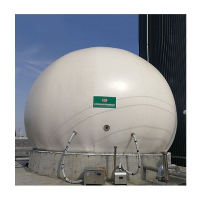 supporto di gas del biogas del film del doppio 880m3 che ricicla anti corrosione